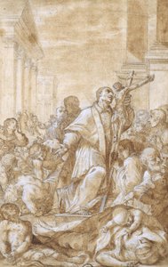 Saint Carlo Borromeo blant pestlidere